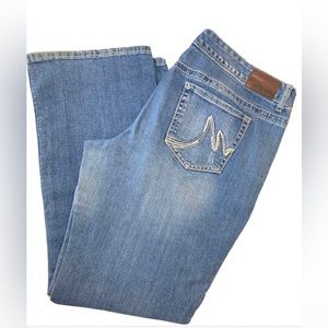 Maurices Boot Cut Jeans 15/16 Reg (38x31) Mid Rise Stretch EUC